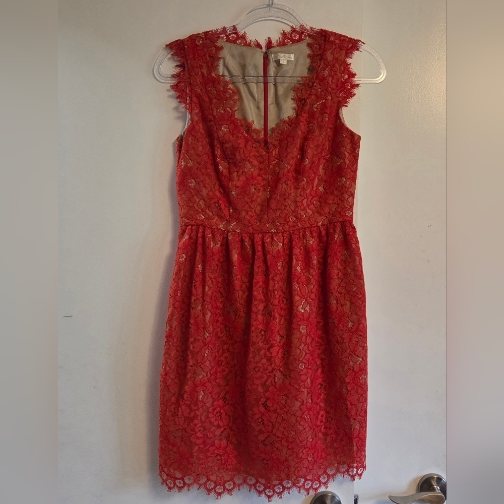 SHOSHANNA Sierra Red Lace Mini Dress Size 4